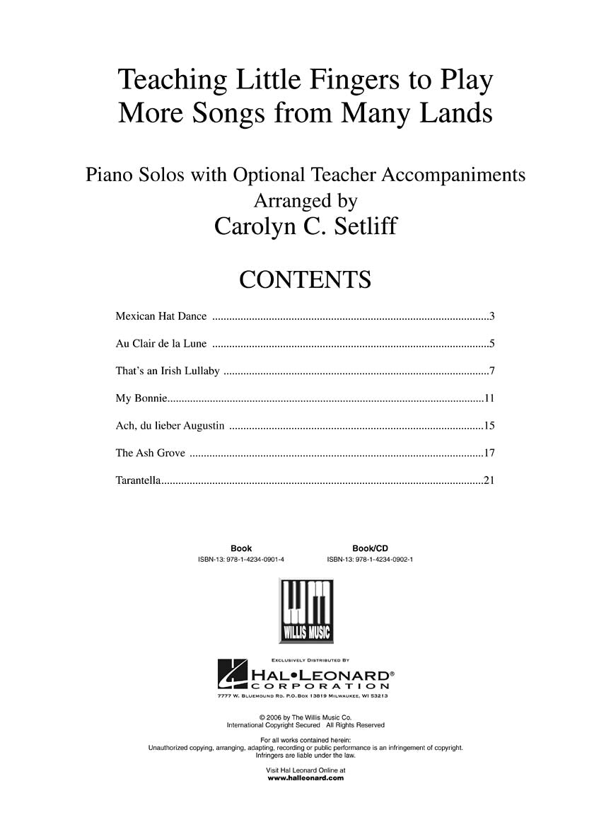 Teaching Little Fingers To Play - More Songs From Many Lands