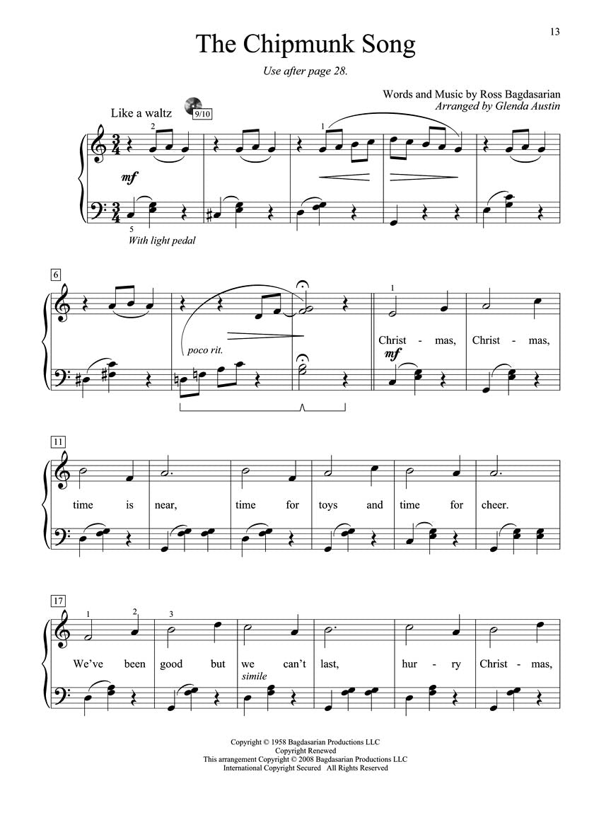 John Thompson's Christmas Piano Solos - Grade 2 Book
