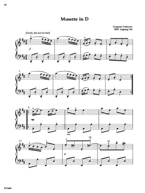 Faber Piano Literature - Selections from the Notebook for Anna Magdalena Bach Book
