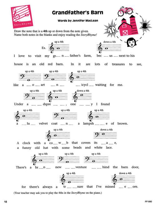 Faber Piano Adventures: I Can Read Music Note Speller Book 2
