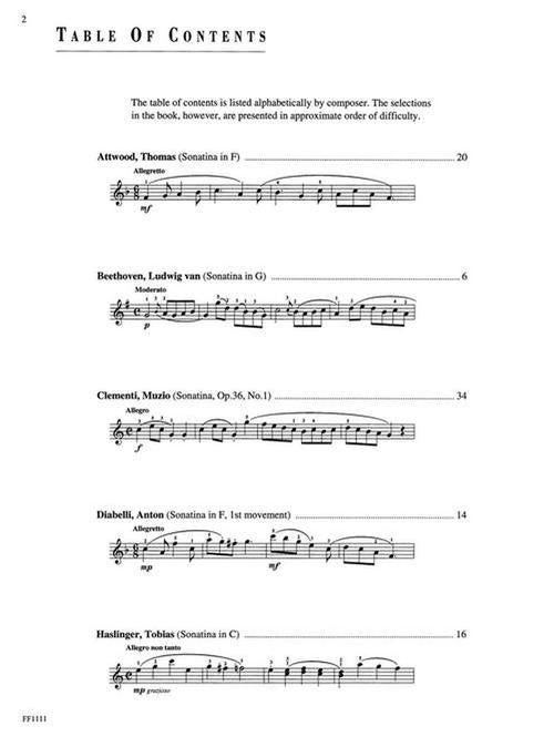 Faber Piano Literature - Developing Artist Piano Sonatinas Book 2