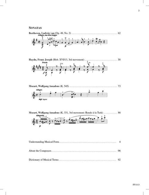 Faber Piano Literature - Developing Artist Piano Sonatinas Book 4