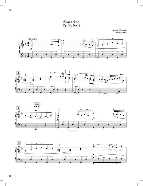 Faber Piano Literature - Developing Artist Piano Sonatinas Book 4