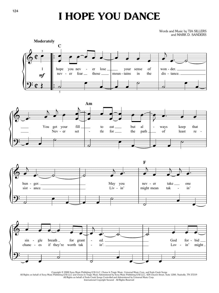First 50 Country Hits You Should Play on Piano Book