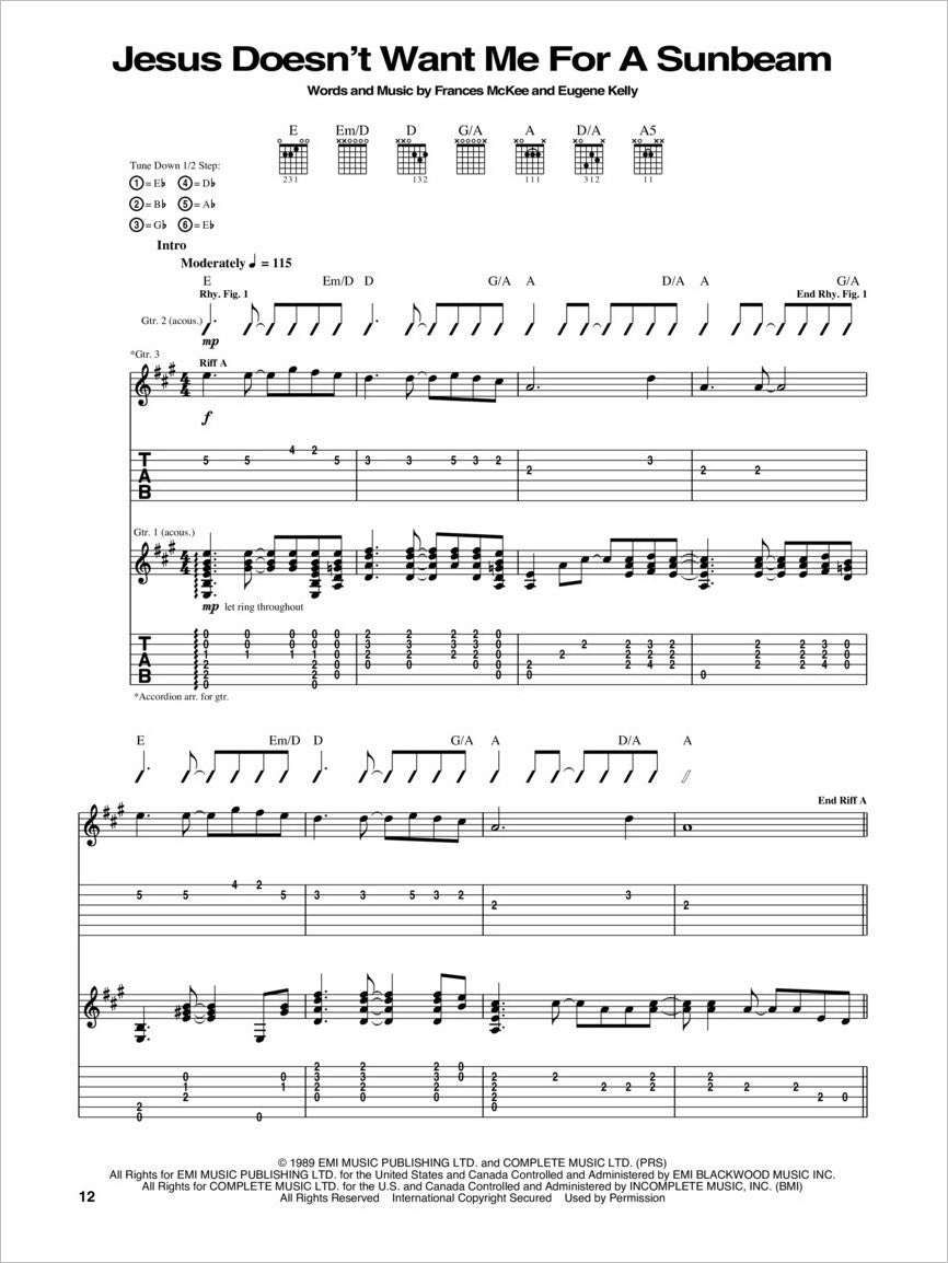 NIRVANA UNPLUGGED IN NEW YORK バンドスコア Nirvana Unplugged Guitar Tab Book: Learn Songs from MTV