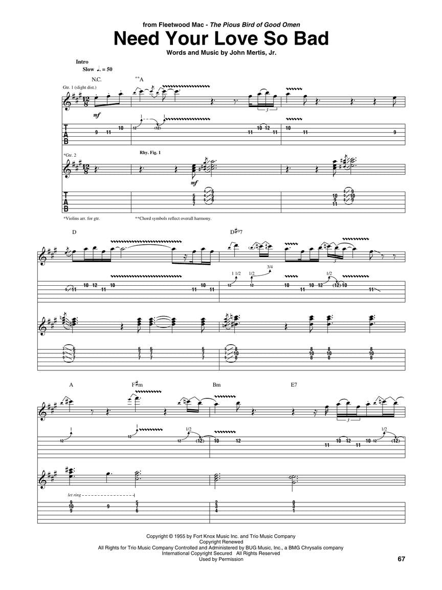 The Best Of Peter Green Guitar Tab Book