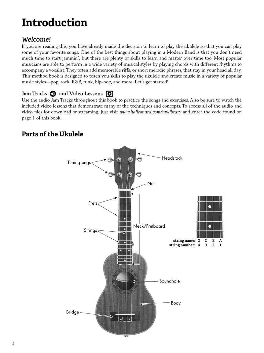 Modern Band Method - Ukulele Book 1 (A Guide To Ukulele Group Instruction Book/Ola)