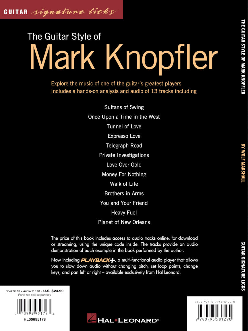 Guitar Styles Of Mark Knofler Signature Licks Book/Ola & Folk