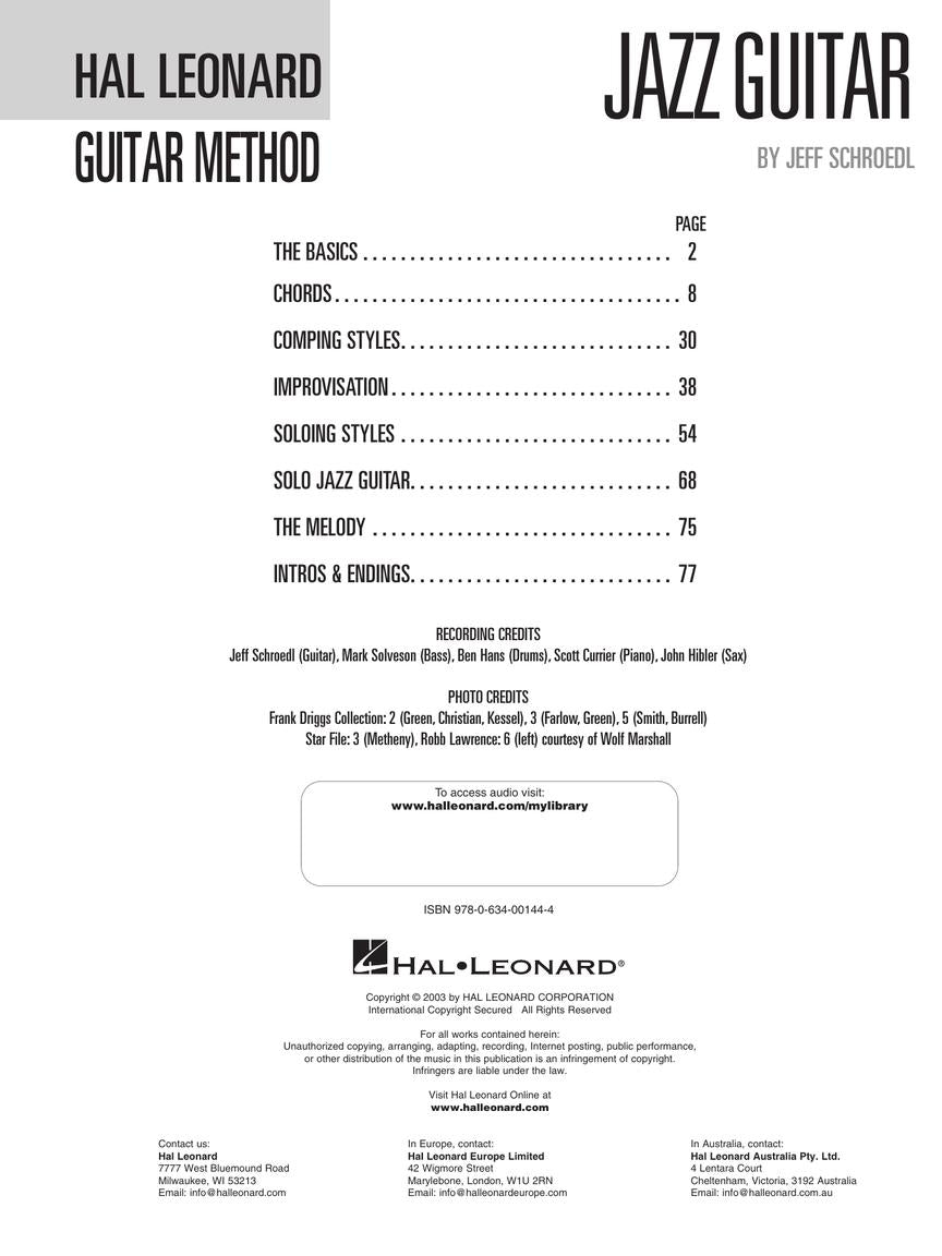 Hal Leonard Guitar Method - Jazz Book/Ola & Folk