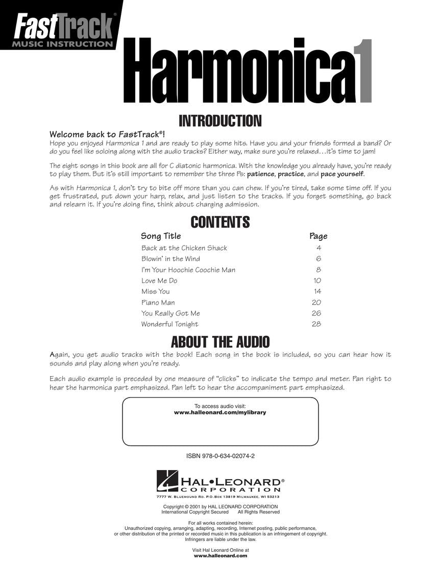 FastTrack Harmonica - Songbook 1 (Book/Ola)