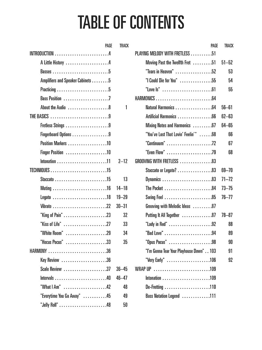 Hal Leonard Bass Method - Fretless Bass Boolk/Ola