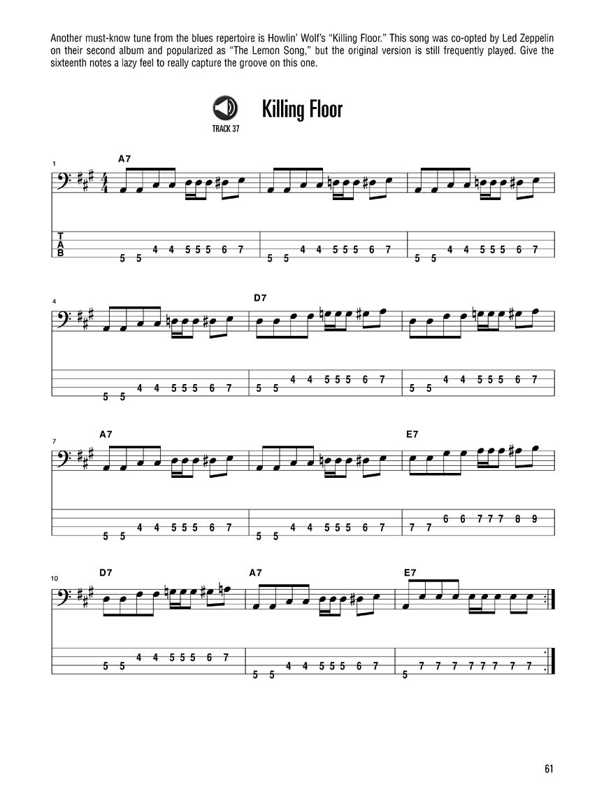 Hal Leonard Bass Method - Blues Bass Book/Ola