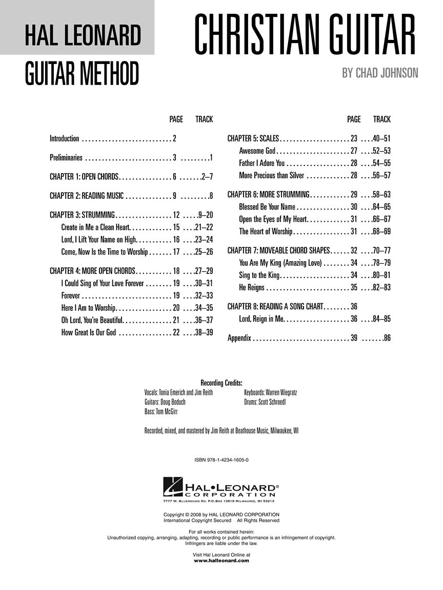 Hal Leonard Guitar Method - Christian Guitar Book 1 (Book/Ola)