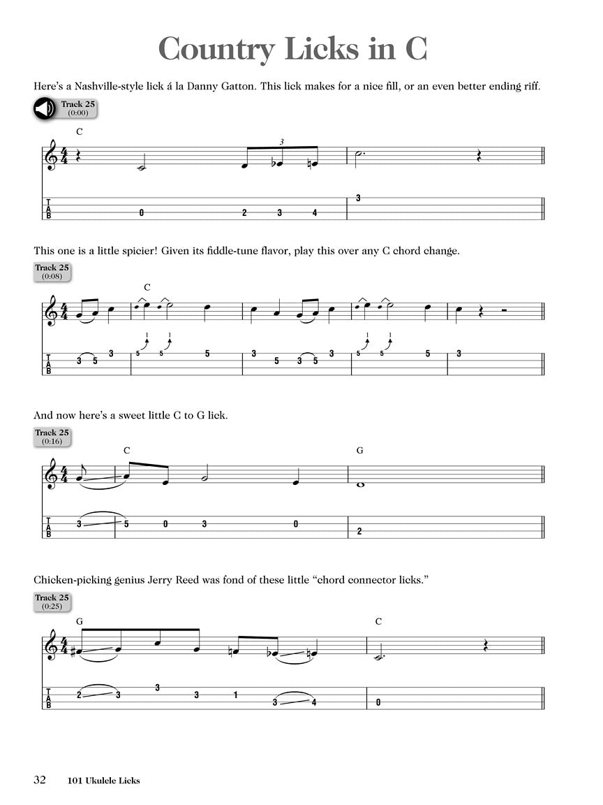 Hal Leonard - 101 Ukulele Licks Book/Ola