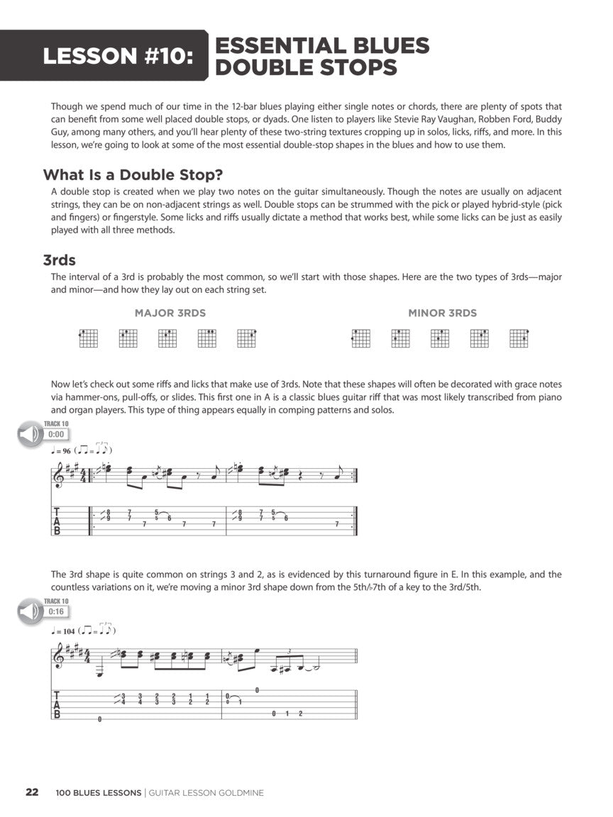 Guitar Goldmine - 100 Blues Lessons Book/Ola