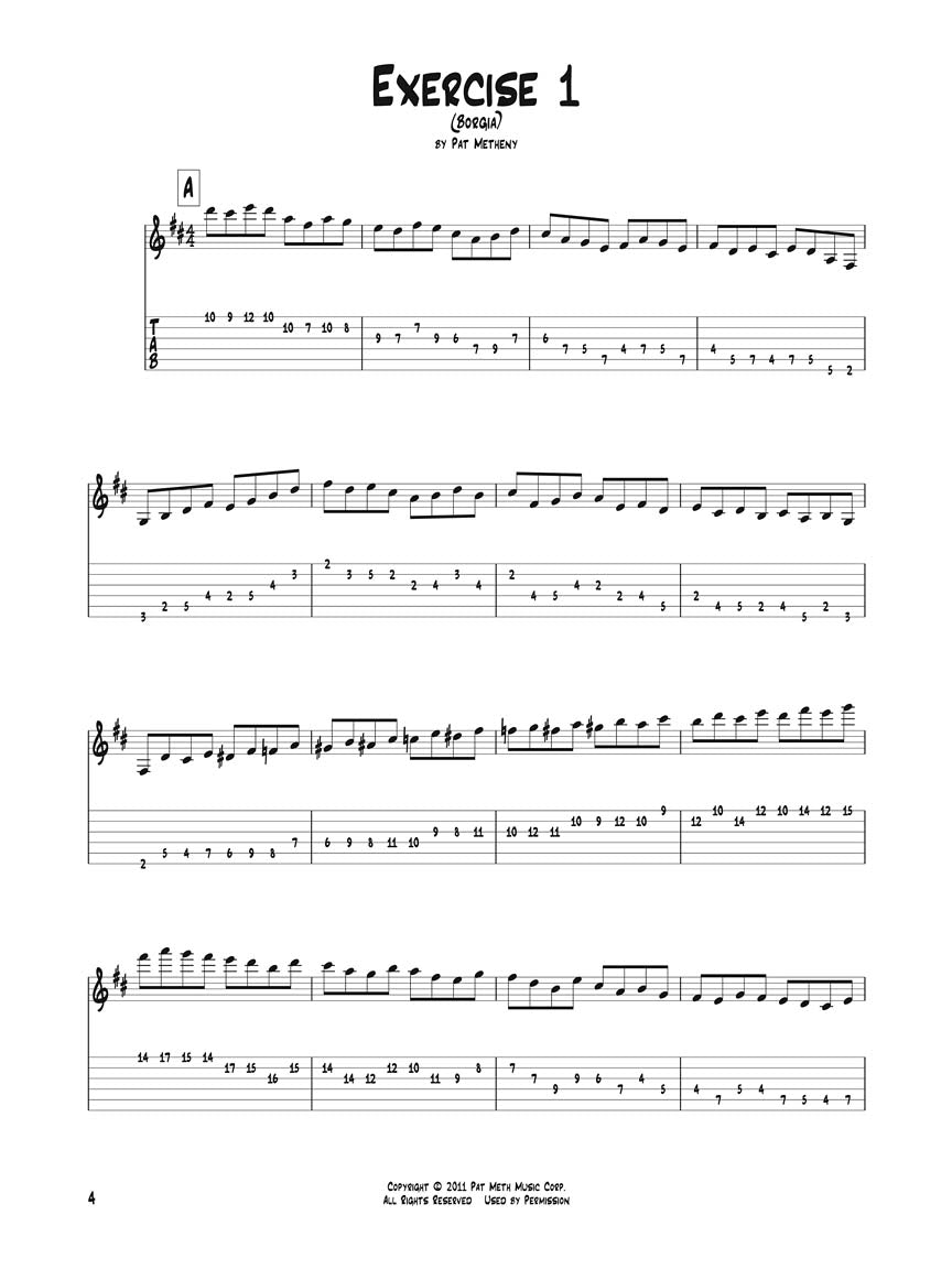 Pat Metheny - Guitar Etudes Book