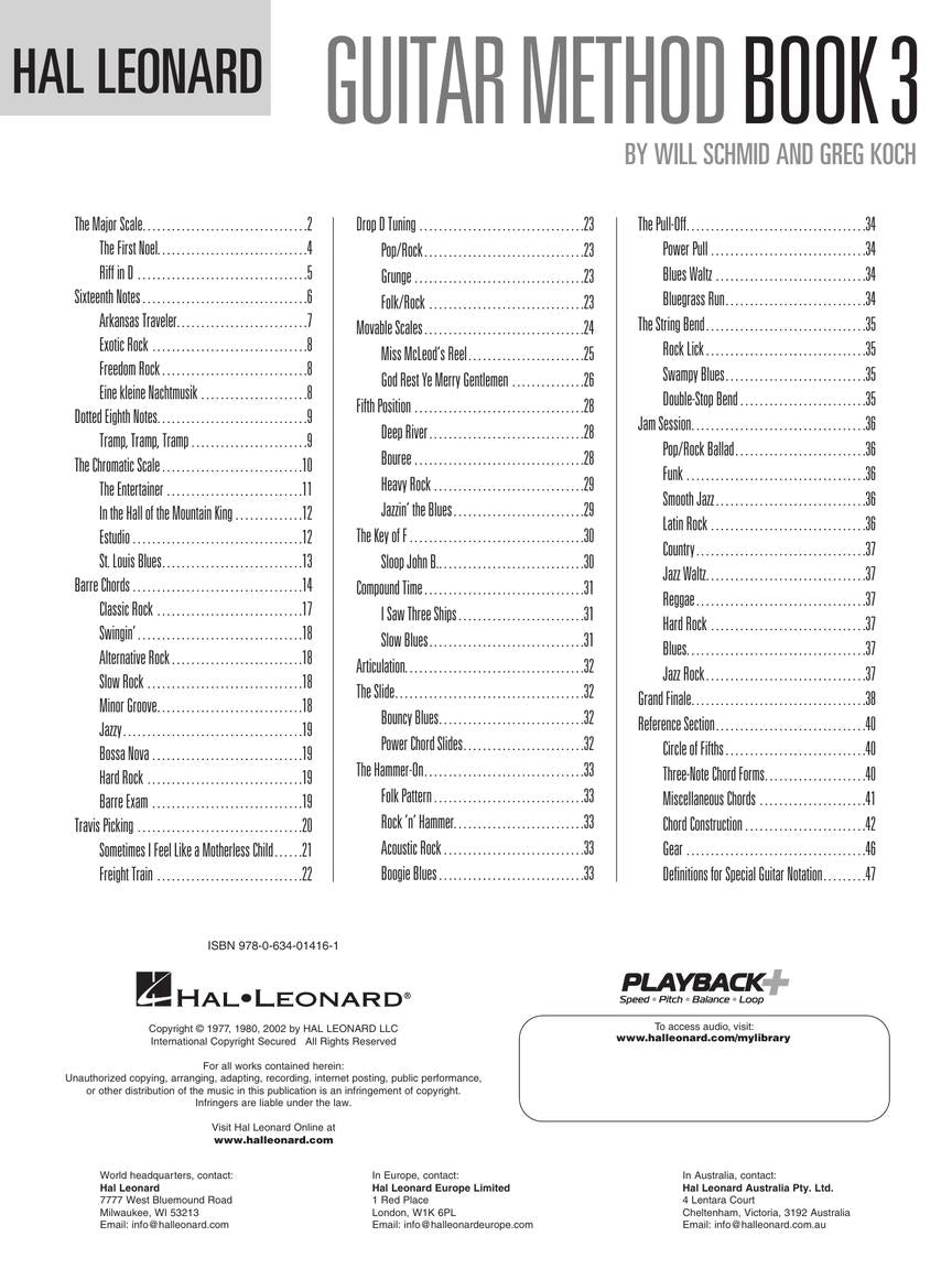 Hal Leonard Guitar Method Book 3 Book/Ola
