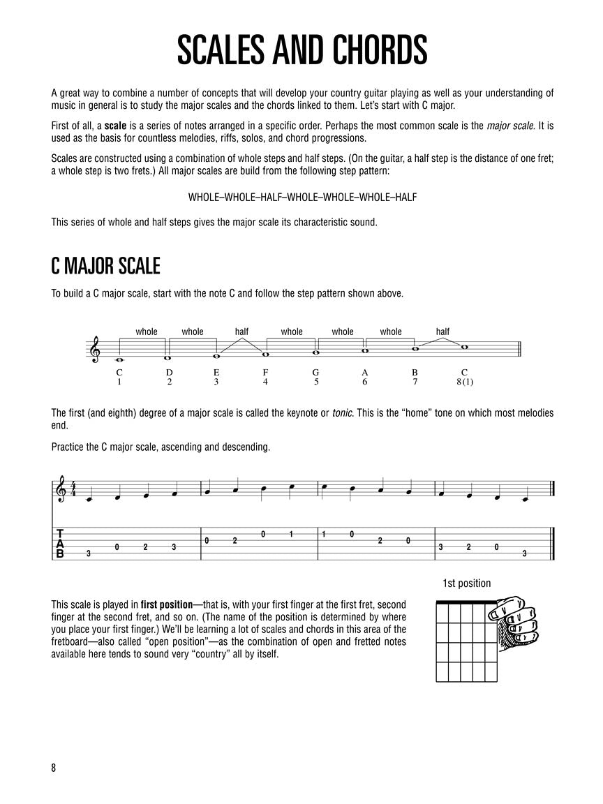 Hal Leonard Guitar Method - Country Guitar Book (Book/Ola)