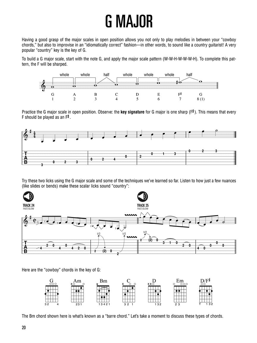 Hal Leonard Guitar Method - Country Guitar Book (Book/Ola)