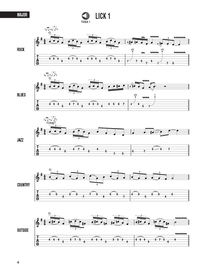 Hal Leonard Guitar Method - Lead Licks Book (Book/Ola)