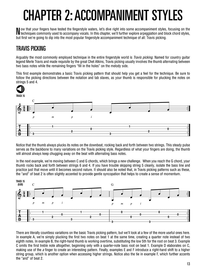 Hal Leonard Guitar Method - Fingerstyle Guitar Book (Book/Ola)