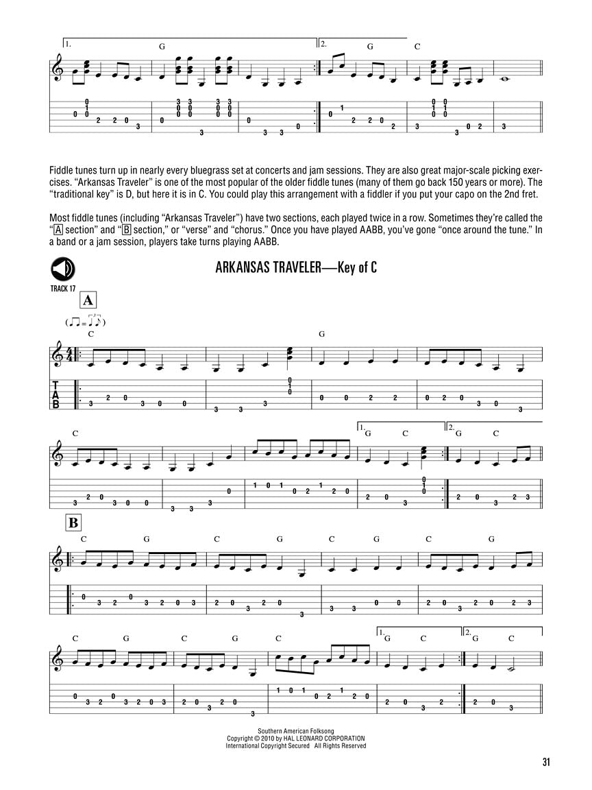 Hal Leonard Guitar Method - Bluegrass Guitar Book (Book/Ola)