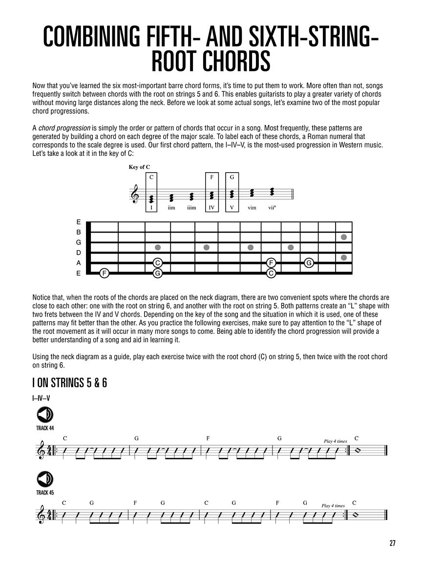 Hal Leonard Guitar Method - Barre Chords (Book/Ola)