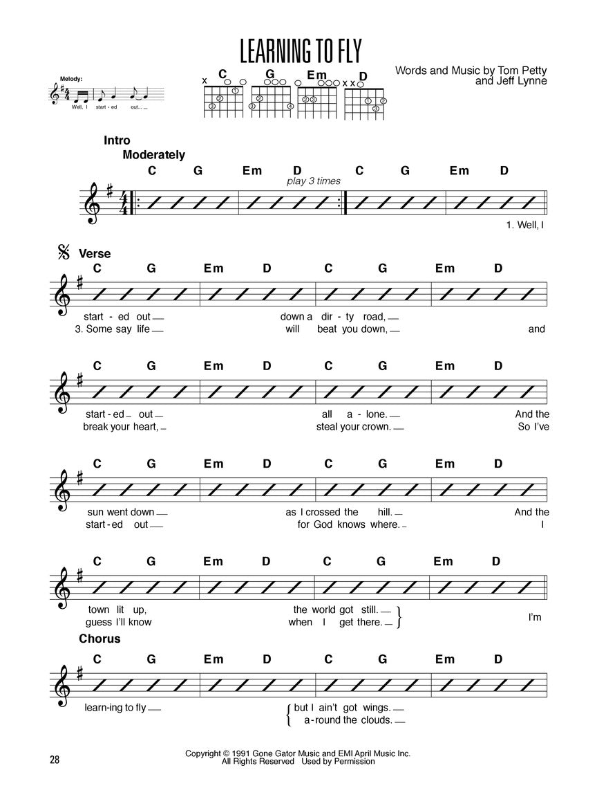 Hal Leonard Guitar Method - Easy Pop Rhythms Book (Book/Ola)