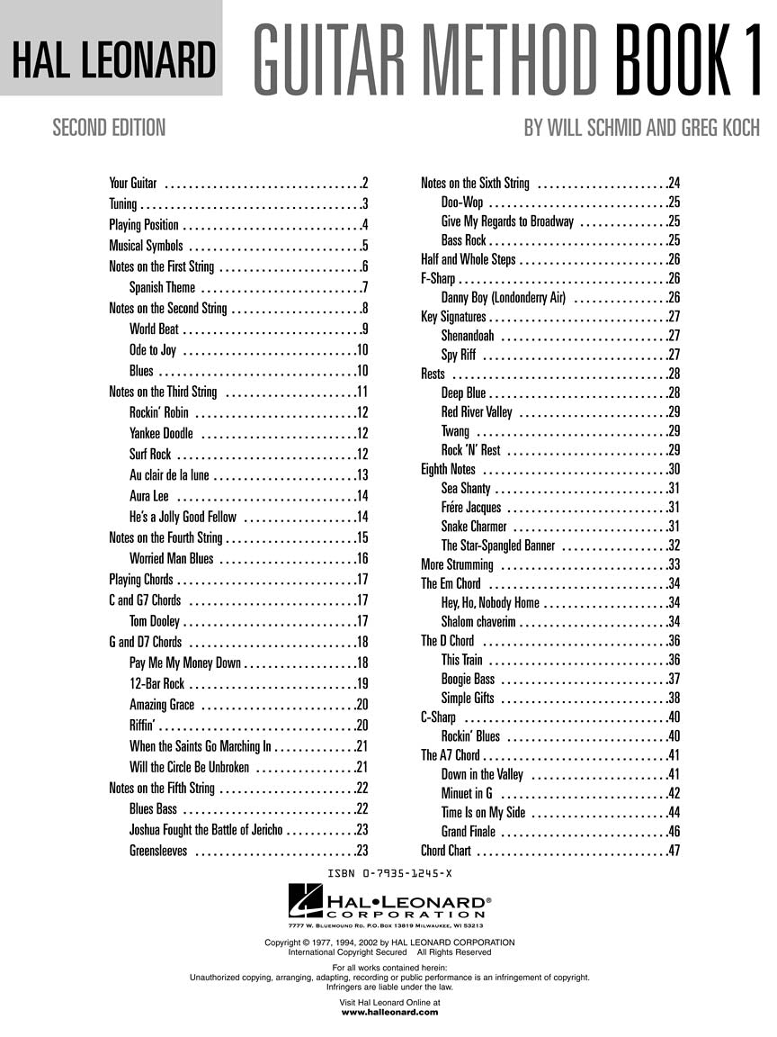 Hal Leonard Guitar Method - Book 1