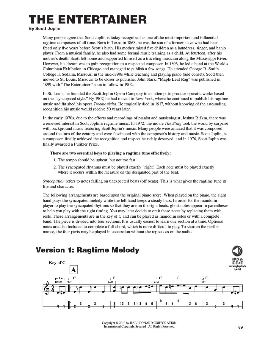 The Ultimate Mandolin Songbook Book/Ola