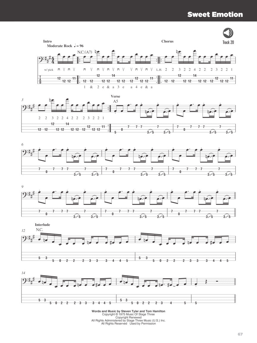 25 Great Bass Lines Book/Ola