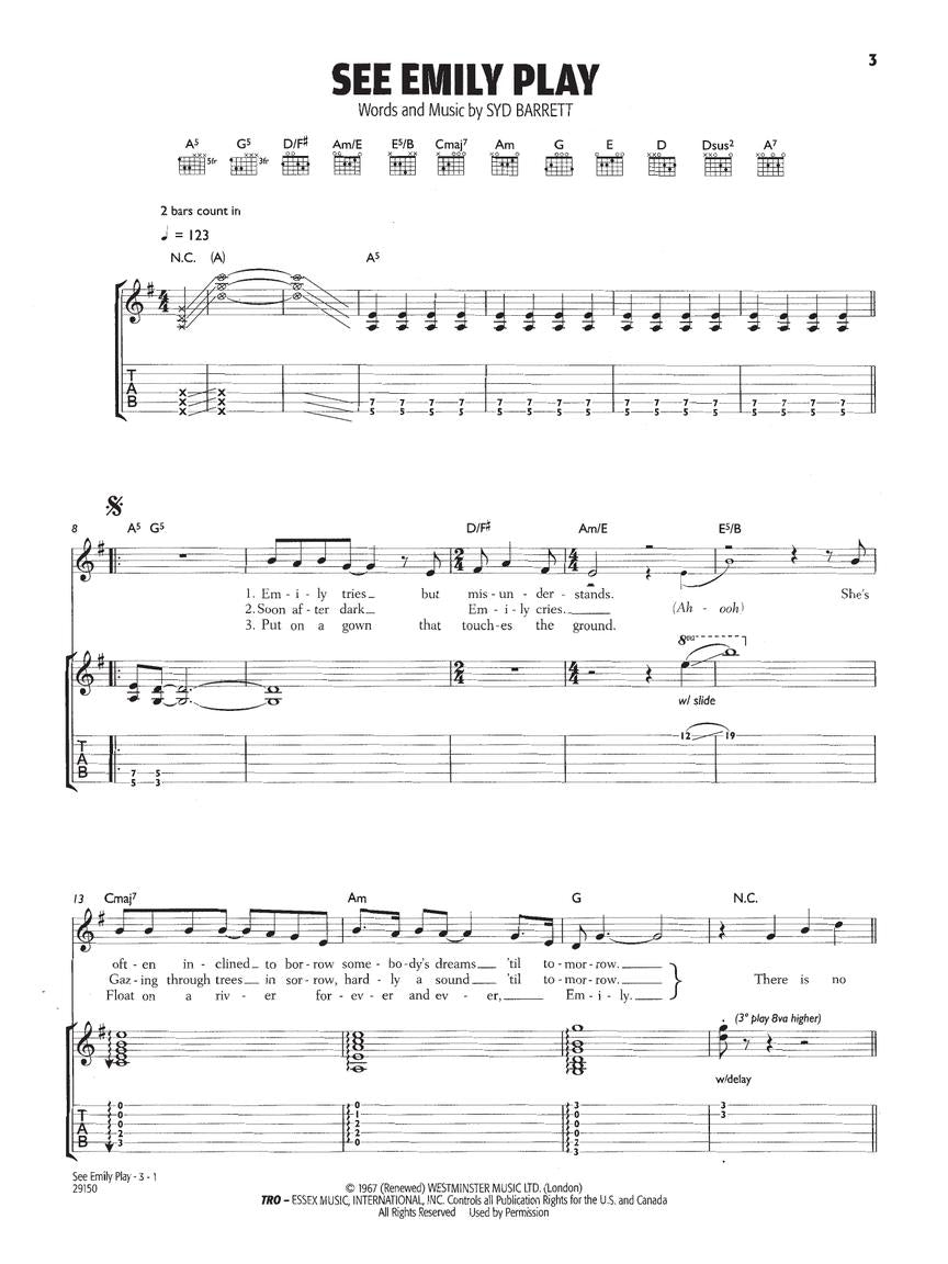 Pink Floyd - Ultimate Guitar Play Along Book/Ola