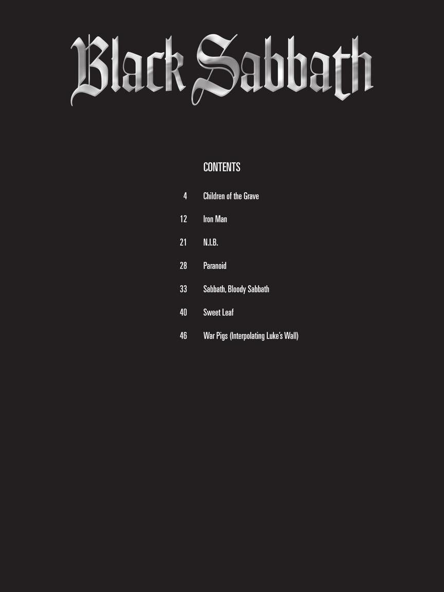 Black Sabbath Drum Play Along Volume 22 Book/Ola