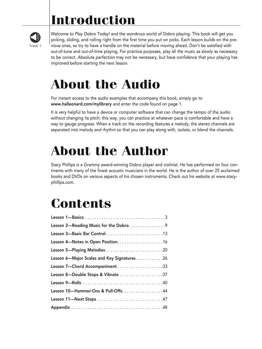 Play Dobro Today Level 1 Book/Ola Guitar & Folk