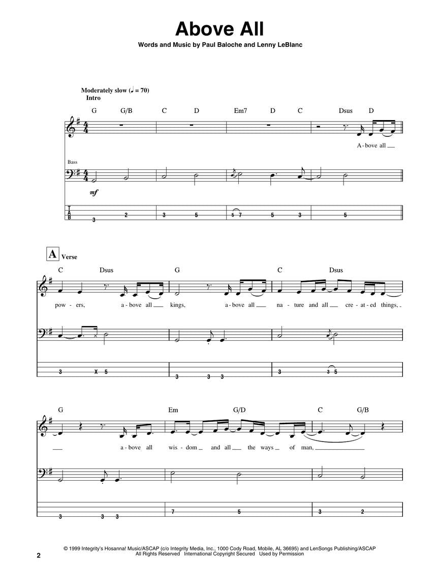 Modern Worship Bass Play Along Volume 37 Book/Cd