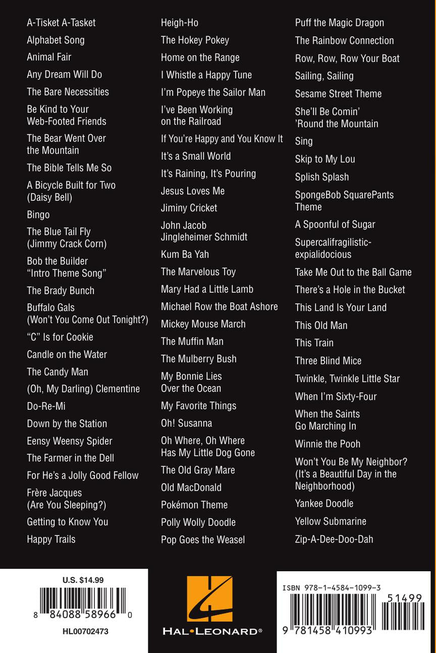 Ukulele Chord Songbook Children's Songs (80 Songs)