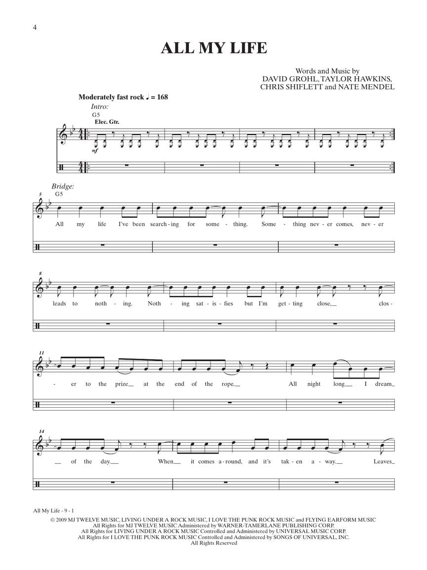 Foo Fighters Ultimate Drum Play Along Book/Ola