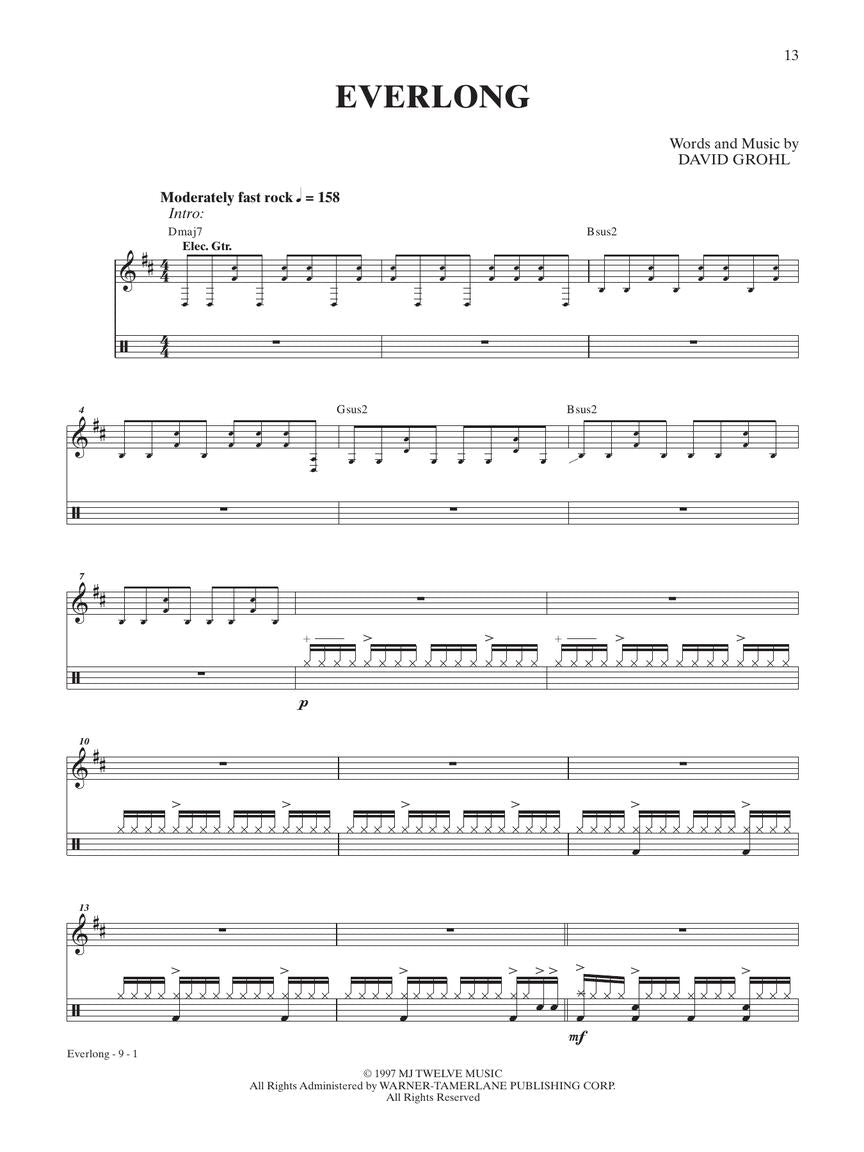 Foo Fighters Ultimate Drum Play Along Book/Ola