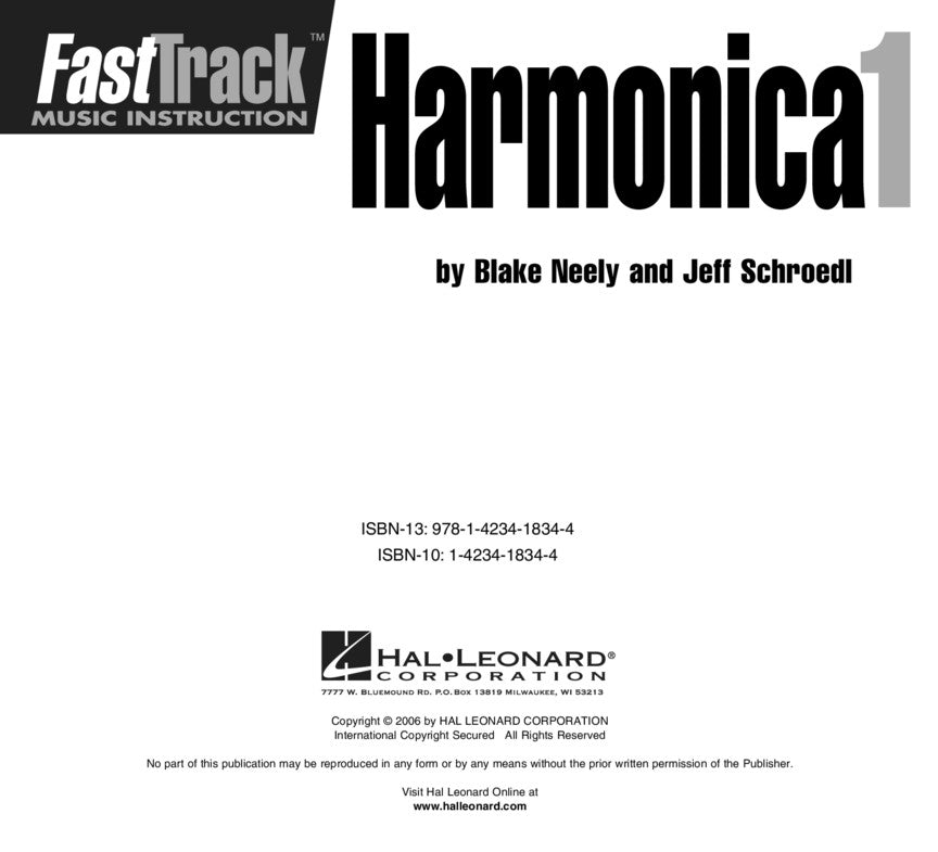 FastTrack Harmonica Starter Pack - Book/Blues Band Harmonica/Audio