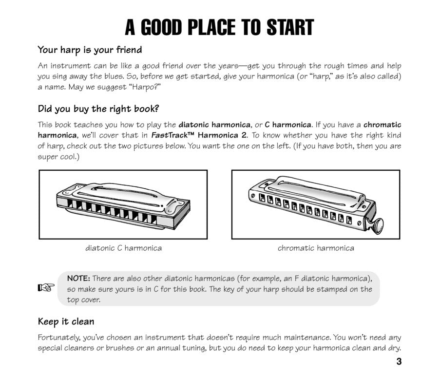 FastTrack Harmonica Starter Pack - Book/Blues Band Harmonica/Audio