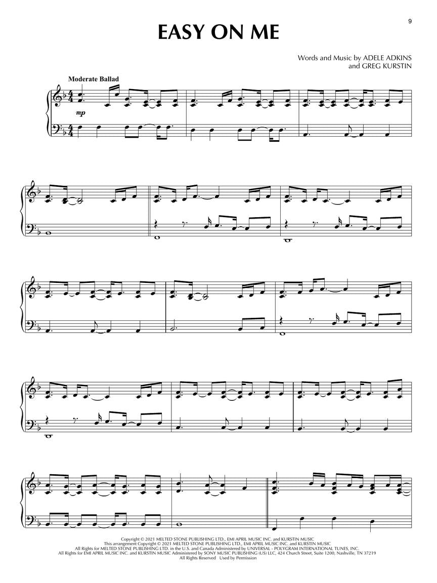 Adele for Piano Solo Book (3rd Edition)