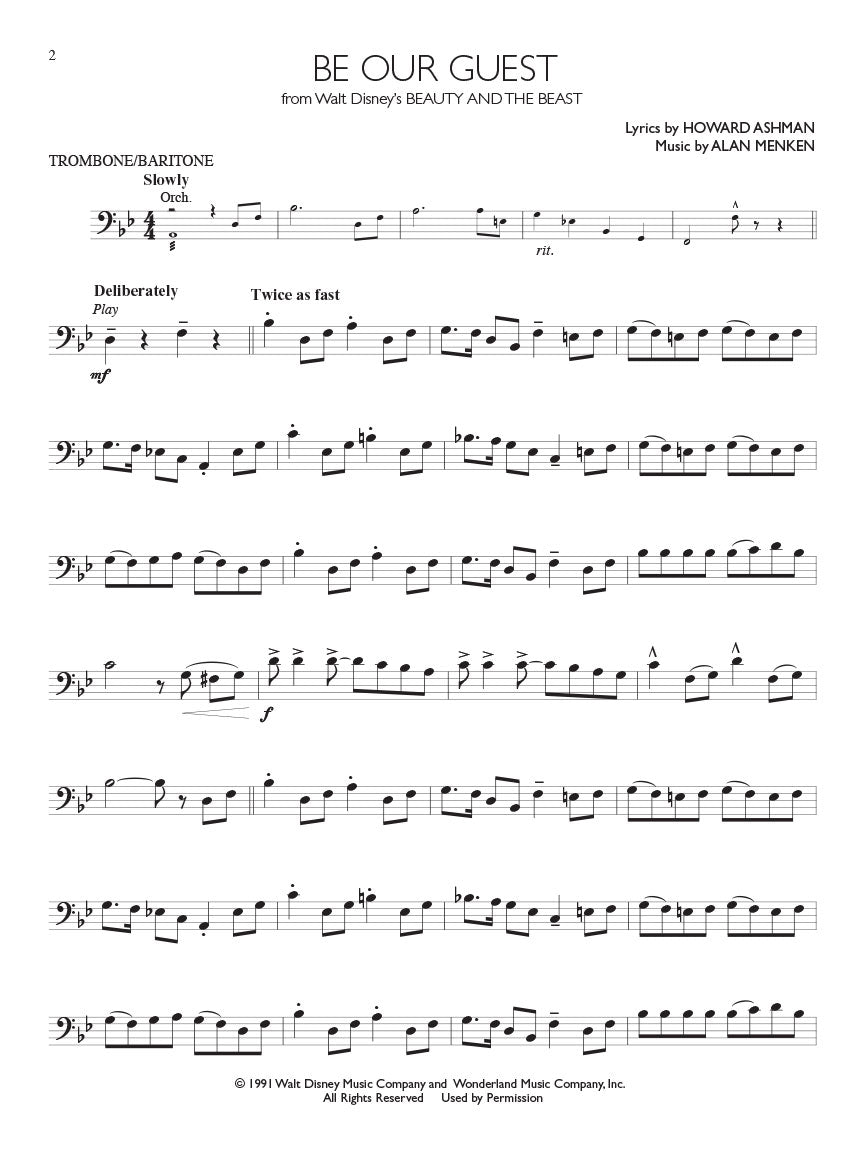 Disney Solos - For Trombone/Baritone Play Along Book/Ola