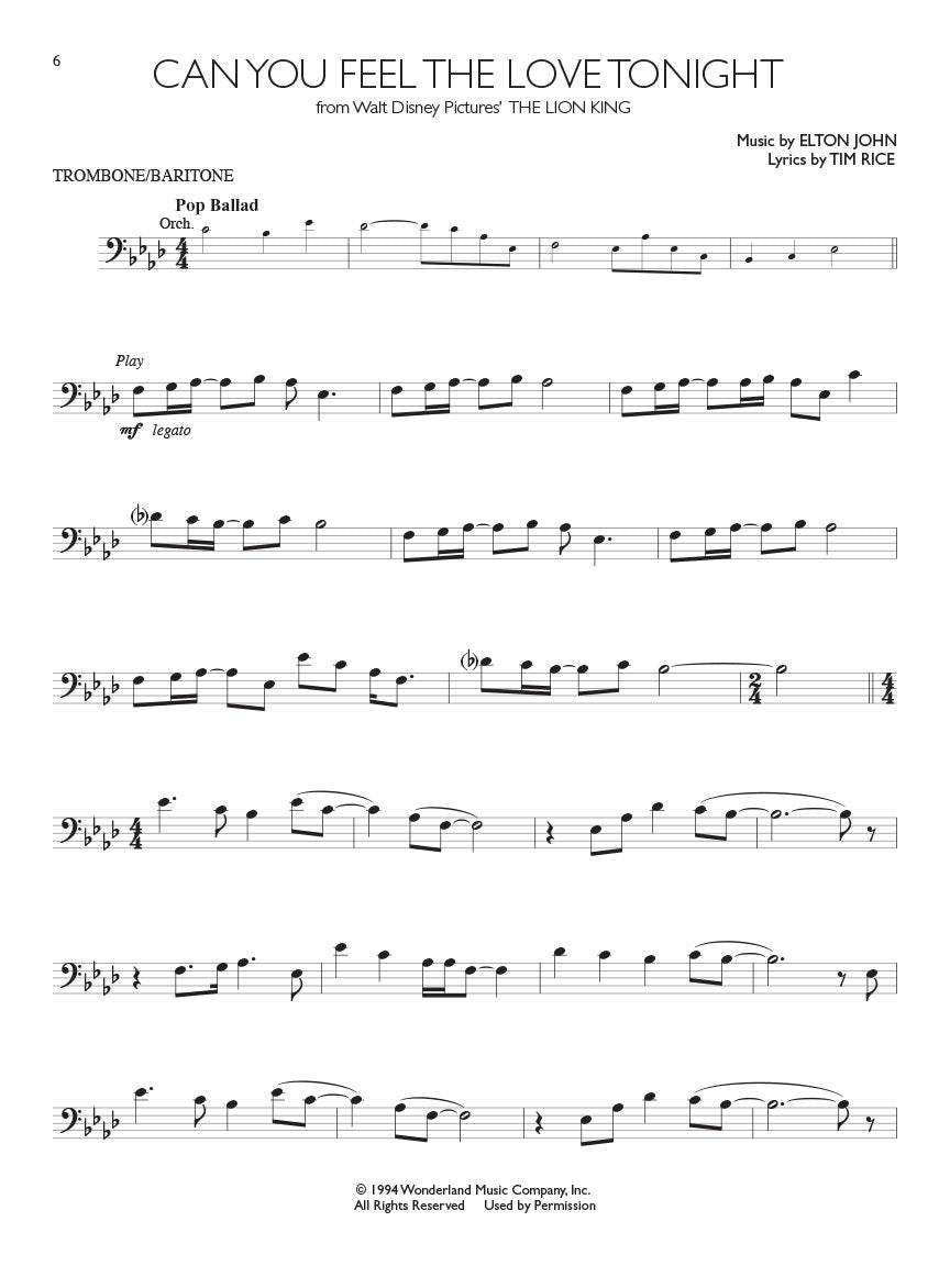 Disney Solos - For Trombone/Baritone Play Along Book/Ola