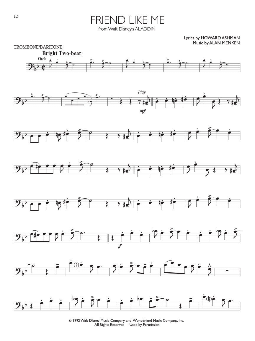 Disney Solos - For Trombone/Baritone Play Along Book/Ola