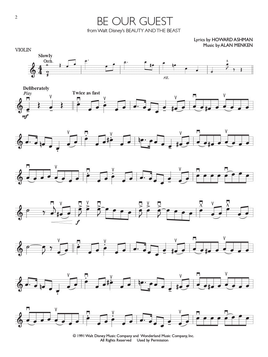 Disney Solos - Violin Play Along Book/Ola
