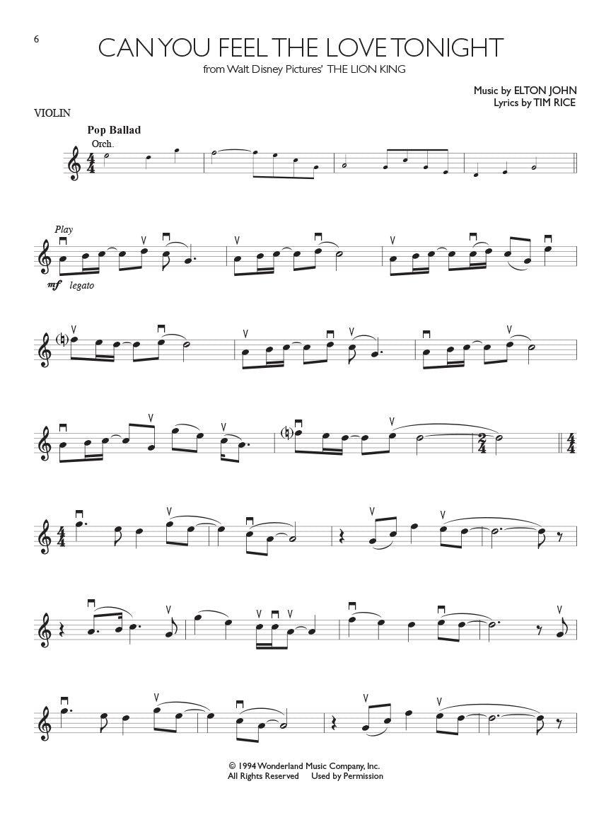 Disney Solos - Violin Play Along Book/Ola