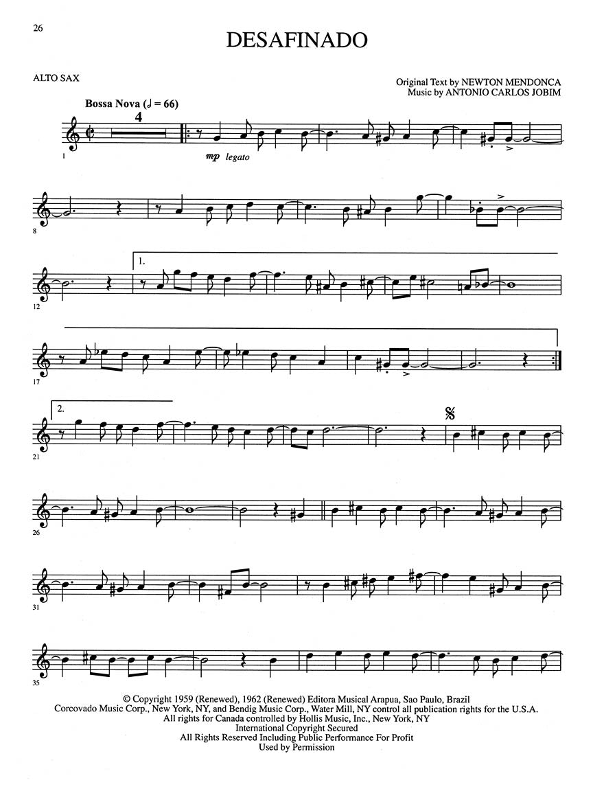 Jazz And Blues Play Along Alto Saxophone Book/Ola