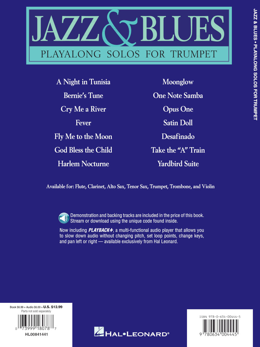 Jazz And Blues Play Along Trumpet Book/Ola Brass