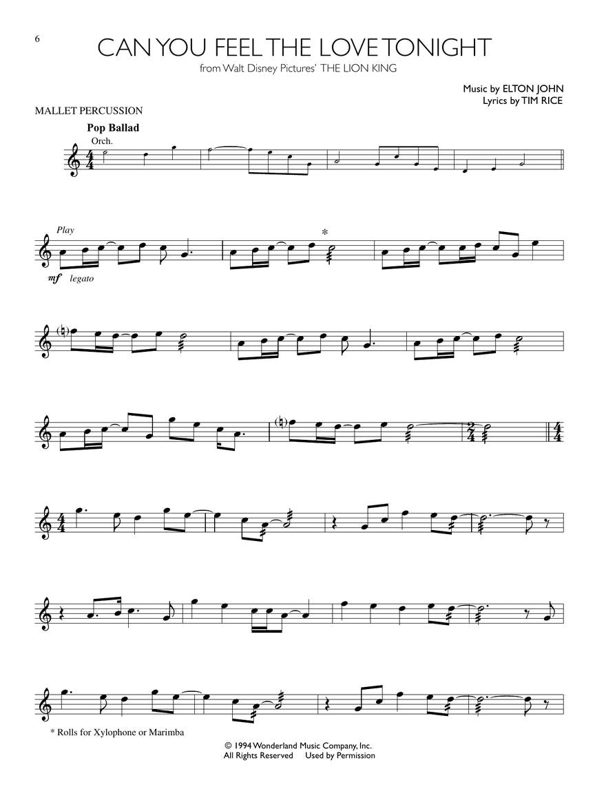 Disney Solos - For Mallet Percussion Play Along Book/Ola