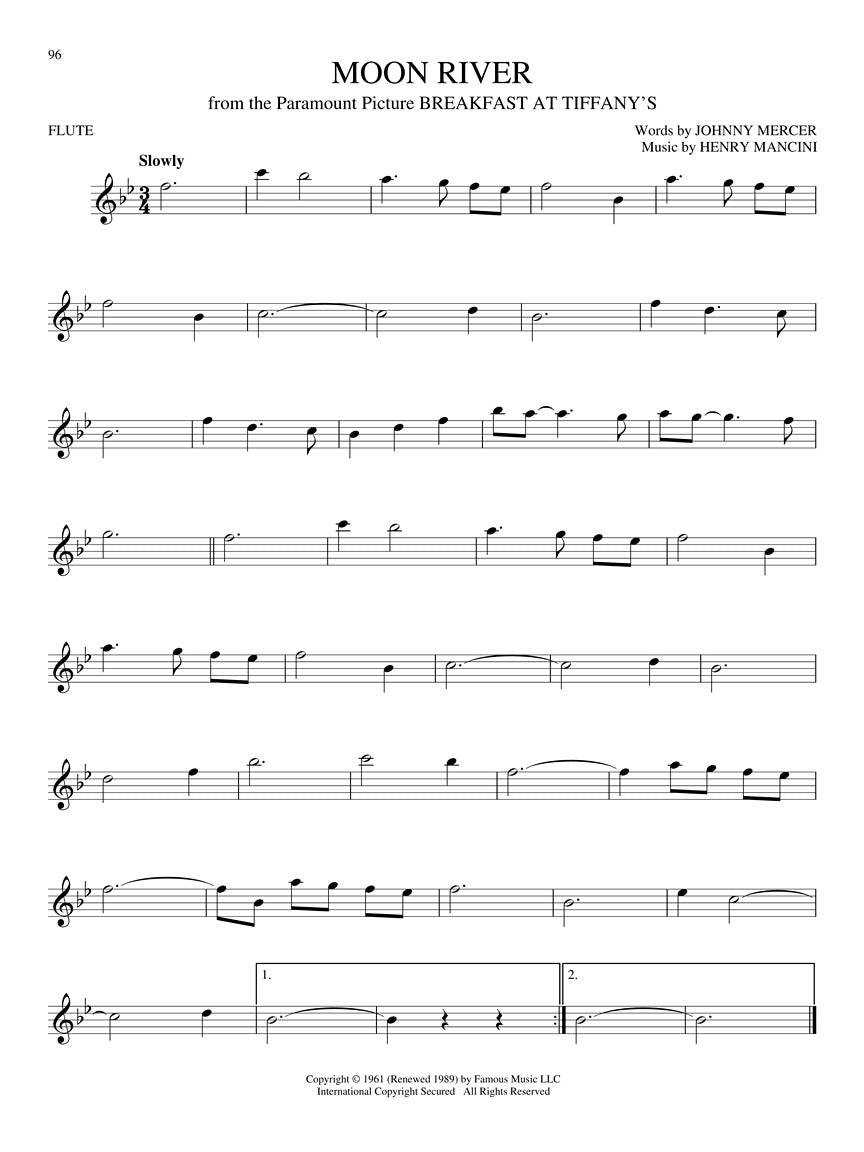 The Big Book Of Flute Songs Woodwind